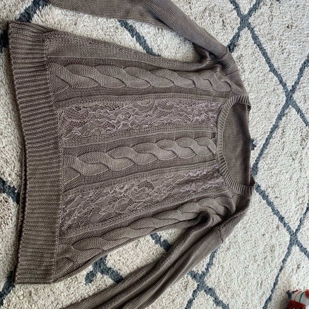 Brown knit sweater